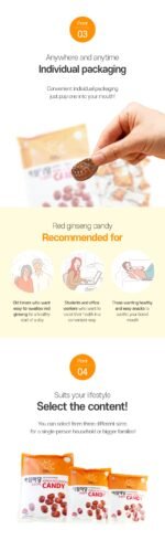 Achimmadang Red Ginseng Candy 180g - Obrázek 3